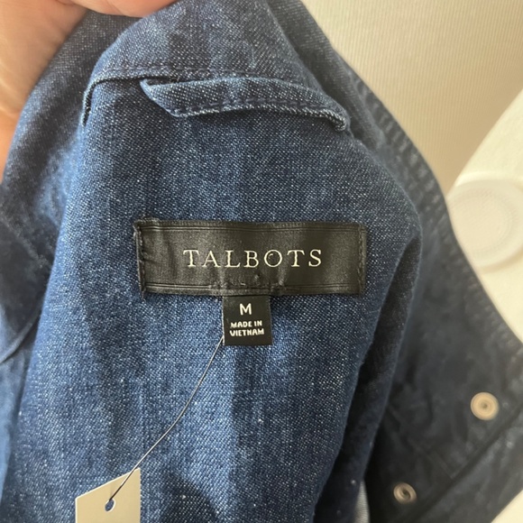 Talbots Safari Denim Jacket Medium NWT - Picture 10 of 11